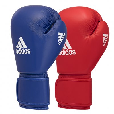 GUANTONI BOXE ADIDAS IBA IN PELLE CON VELCRO