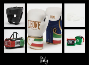 KIT BOXE LEONE 1947 " ITALY "BIANCO