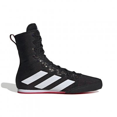 SCARPE ADIDAS BOX HOG 4 CBLACK/FTWWHT/PURRUB