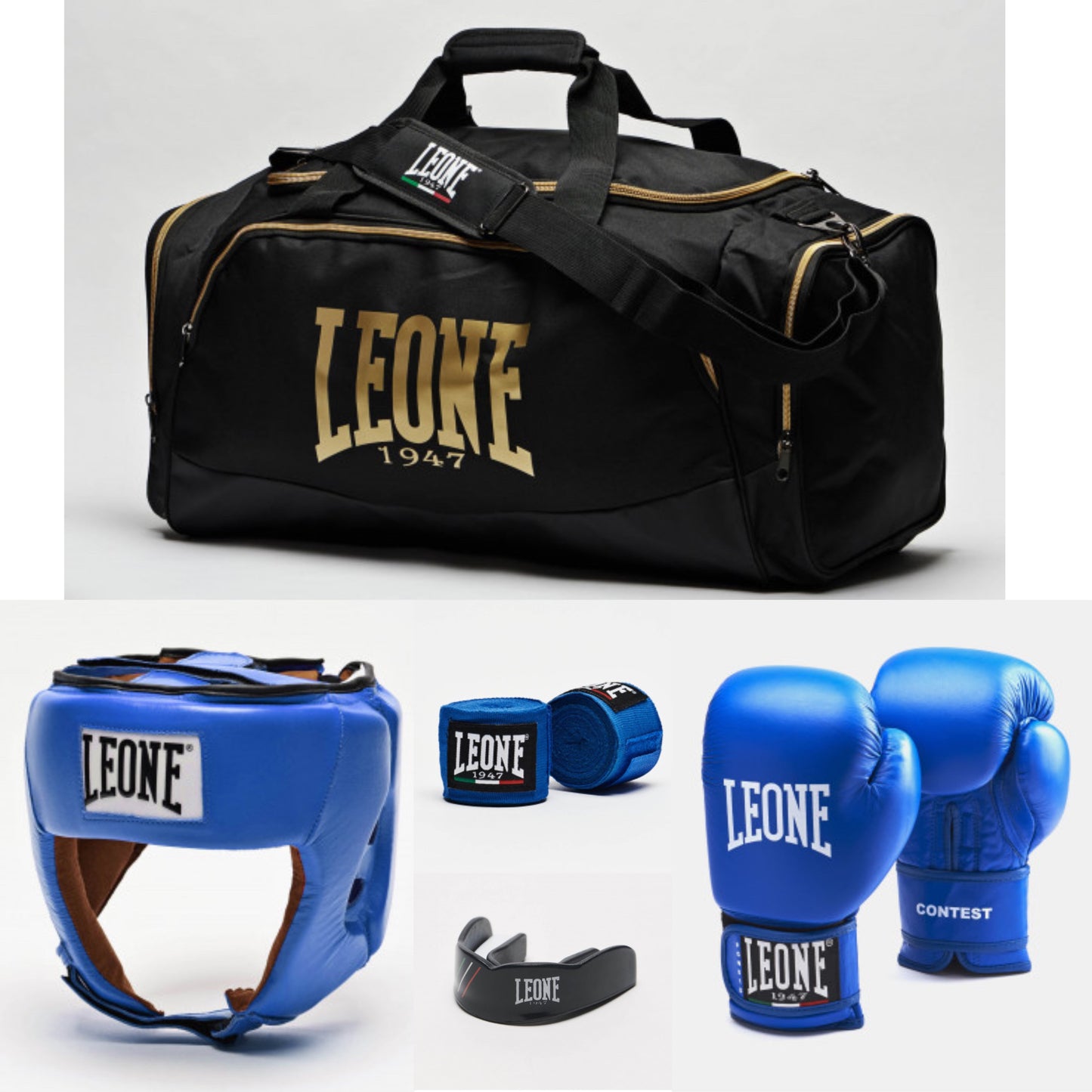 KIT BOXE LEONE 1947 " FPI " BLU