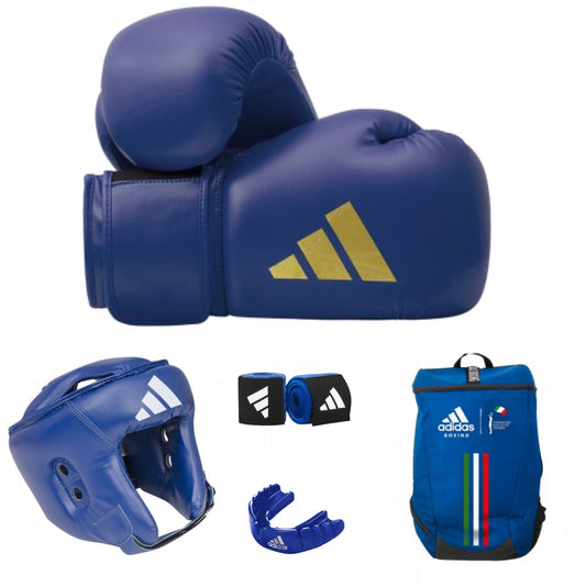 KIT BOXE ADIDAS " PRINCIPIANTE " BLU