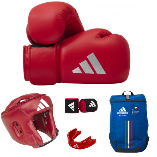 KIT BOXE ADIDAS " PRINCIPIANTE " ROSSO