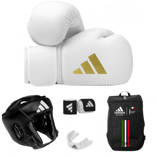 KIT BOXE ADIDAS " PRINCIPIANTE " BIANCO